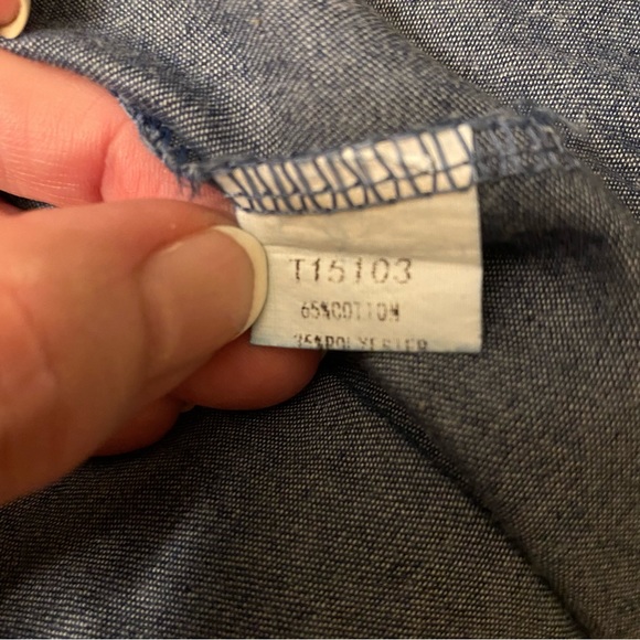 COPY - 36 POINT 5 Ladies Denim Shirt/ Jacket with Brown Fringe; NEW. - Picture 8 of 9